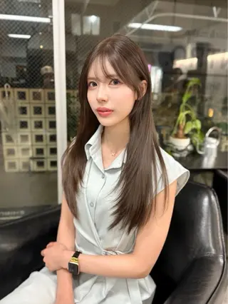 ロング カラー 韓国ヘア 店長NEGIのヘアスタイル