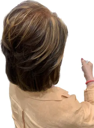 ショート カラー ヘアアレンジ ミドウチ アヤカのヘアスタイル