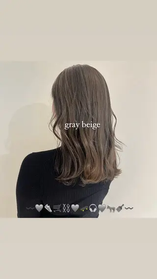 セミロング 🫧ツヤ髪個室美容室 安食茉莉🫧のヘアスタイル