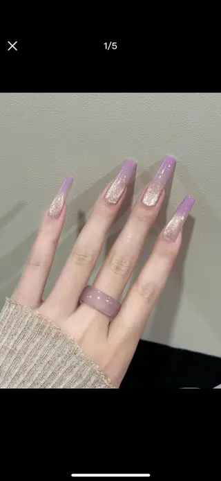 ネイル 🍑長さだし ワンホン💅モモコのネイルデザイン