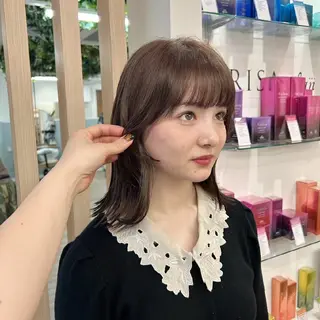 ミディアム カラー 🎨艶カラー*ボブ ソムリエ🎨あさみのヘアスタイル