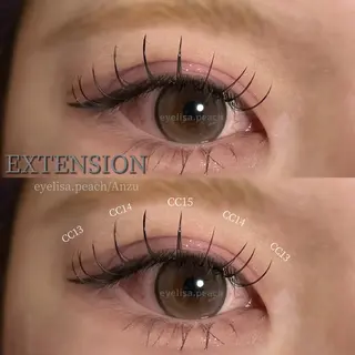 マツエク・マツパ Peach あんずのマツエク・マツパデザイン