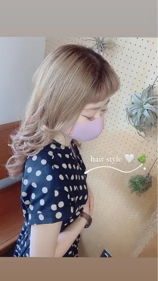 セミロング Rosso獨協大学前 YUNAのヘアスタイル
