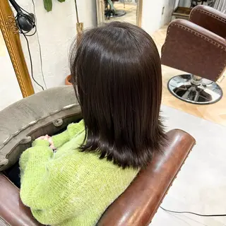 セミロング 佐藤 あんなのヘアスタイル