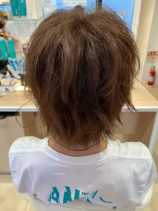 ショート カラー メンズ 🩵波巻き／ツイスパ HARU💎のヘアスタイル