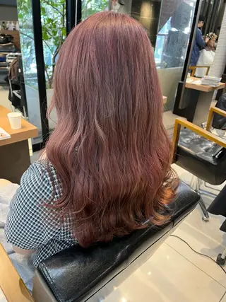 ロング カラー ヘアアレンジ キッズ ネイル マツエク・マツパ アイブロウ 透明感カラー🤎 ゆりのヘアスタイル