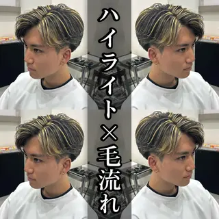 カラー メンズ Lit.富士 久保田風太のヘアスタイル