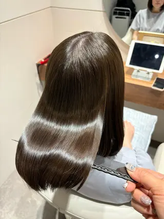 セミロング 美髪ヘア 🤍erikaのヘアスタイル