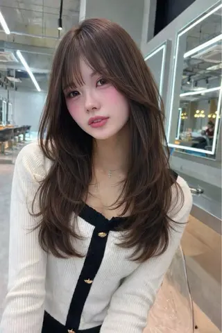 ミディアム カラー ヘアアレンジ 【博多髪質改善】 吉村　清志のヘアスタイル