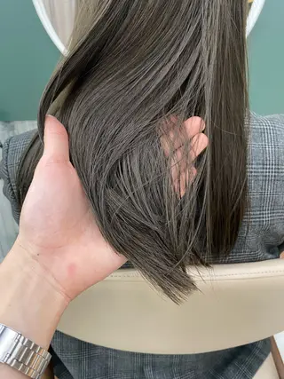 セミロング カラー 村田 りょうやのヘアスタイル