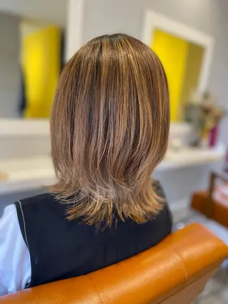ミディアム YAP！HAIR トコツメアヤノのヘアスタイル