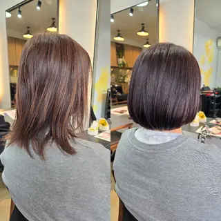 ミディアム カラー 野村 果音(カノン)のヘアスタイル