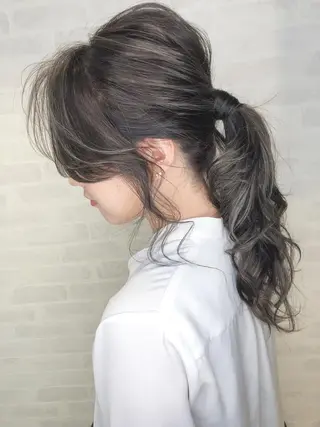 セミロング カラー 北川大輔🌟 小顔レイヤーカットのヘアスタイル