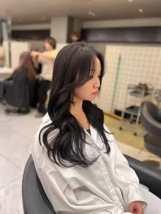 ロング カラー ヘアアレンジ 透明感×韓流ハイ トーン🫧RYUTAのヘアスタイル