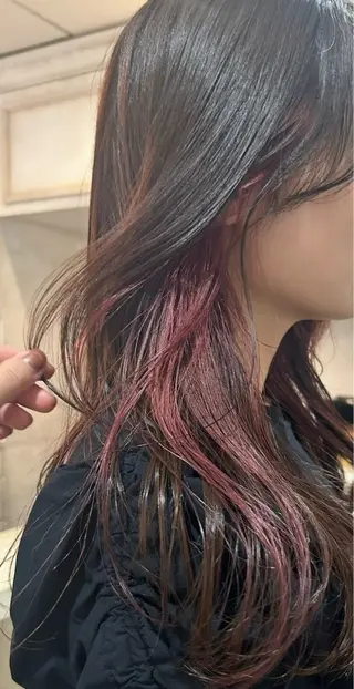 ロング 🖤海外風デザイン カラー🖤/りんのヘアスタイル