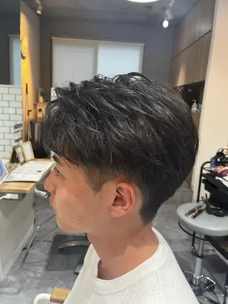 ショート メンズカット パーマ／稲葉のヘアスタイル