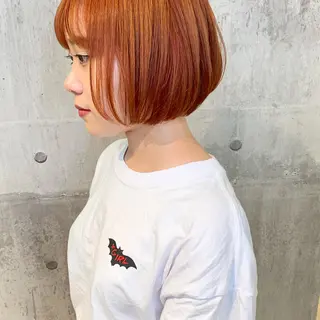 ショート カラー ハイトーン/ショート 村上淳乃🐥のヘアスタイル