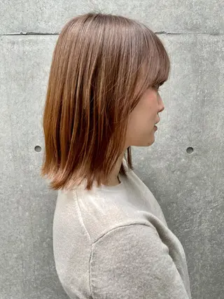 ミディアム カラー ツヤ美髪💐 髪質改善/高山愛来のヘアスタイル