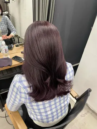 ミディアム 伊藤 莉奈　韓国ヘアのヘアスタイル