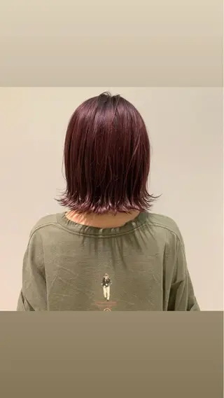 ミディアム カラー 鳥越 一希のヘアスタイル
