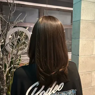 ミディアム カラー ✨ハイトーン/暗髪/ ハイライト/松岡✨のヘアスタイル