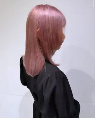 セミロング カラー 長田 有加のヘアスタイル