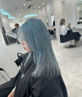 カラー 🫧モテる💗ダメー ジレスハイトーン🫧のヘアスタイル