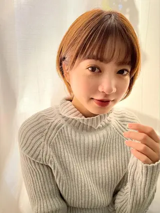 ショート カラー 透明感カラー│ レイヤーヘア中居美樹のヘアスタイル