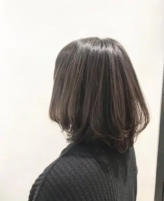 ミディアム カラー パーマ 予約 停止のヘアスタイル