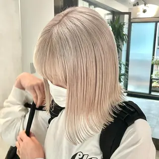 セミロング カラー ✨MiL✨ ✨心斎橋✨のヘアスタイル