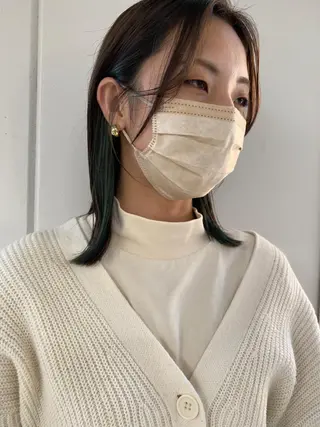 セミロング カラー KOOKI スティードトーキョーのヘアスタイル
