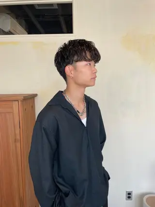 メンズ 🍋透け感カラー🍃 オリーブ🍐Kahoのヘアスタイル