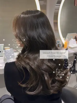 ロング waka/韓国ヘア /lond uluのヘアスタイル