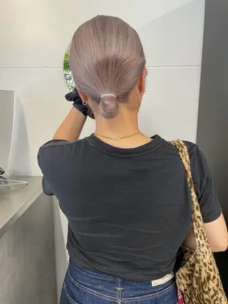 ミディアム オカモト ミユウのヘアスタイル