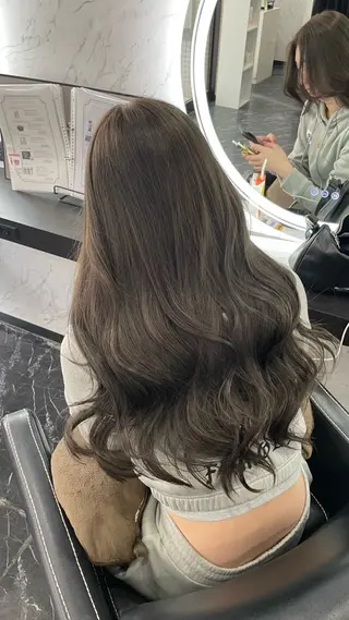 ロング カラー ブリーチ・暖色カラー エクステ/mao🩰のヘアスタイル