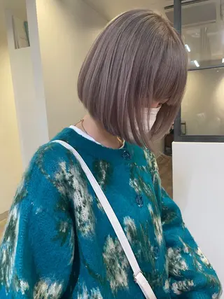 カラー 🎗️ブリーチ 🎗️ダブルカラーのヘアスタイル