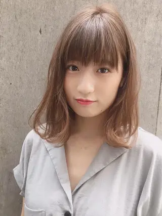 ミディアム カラー Watai 艶髪 當間 大知のヘアスタイル