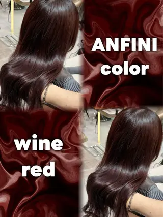セミロング カラー 縮毛矯正・似合わせ タナカ レイヤのヘアスタイル