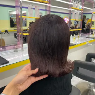 セミロング カラー ヘアアレンジ mai🍑暖色カラー /レイヤー💖のヘアスタイル