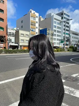 セミロング カラー ヘアアレンジ 🫧ヒシダアキ taboo.i🫧のヘアスタイル