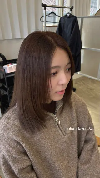 ミディアム 髪質改善/艶髪🫧 廣野暖花のヘアスタイル