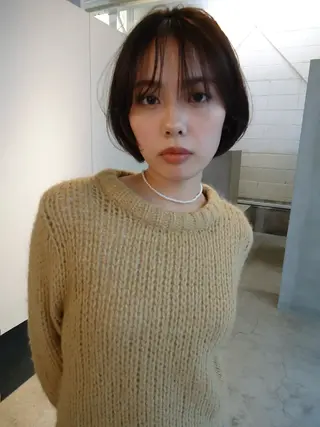 ミディアム ミワ ハナのヘアスタイル