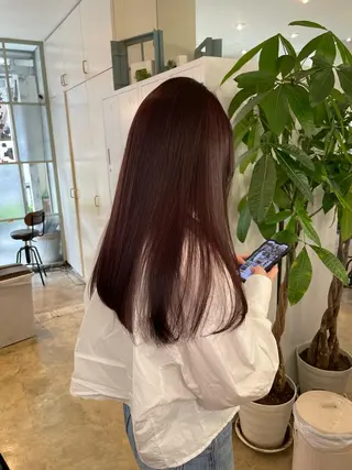 ロング カラー 【完全個室】髪質改善 暖色カラー/山崎唯奈のヘアスタイル