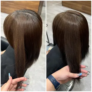 ミディアム カラー ショート/ウルフ カットモデル募集のヘアスタイル