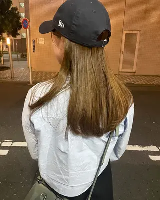 カラー レイヤーカット🍏 オリーブ/ののかのヘアスタイル