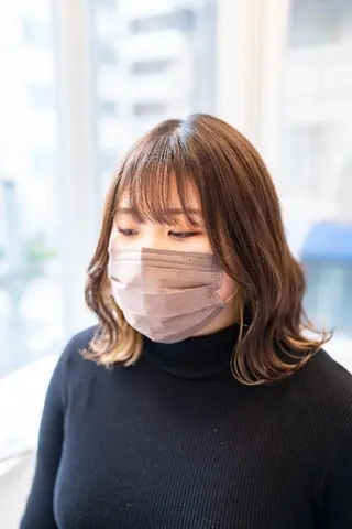ミディアム カラー Lazo/ 原弥和子のヘアスタイル