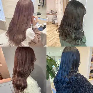 ロング カラー ヘアアレンジ 韓国ヘア🖤 YURINAのヘアスタイル