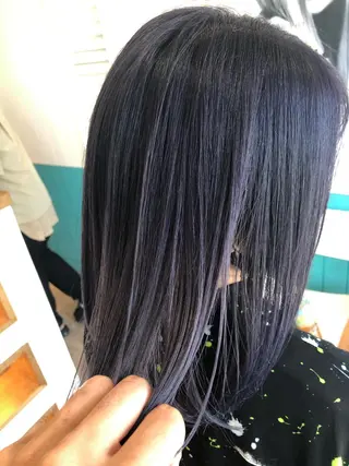 セミロング カラー Snaly カラー特化ページのヘアスタイル