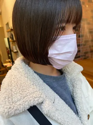 ショート ヘアアレンジ 抜け感ボブ×パーマ |kazaneのヘアスタイル