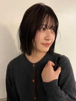 ミディアム カラー 三谷はるな /名古屋/本山のヘアスタイル